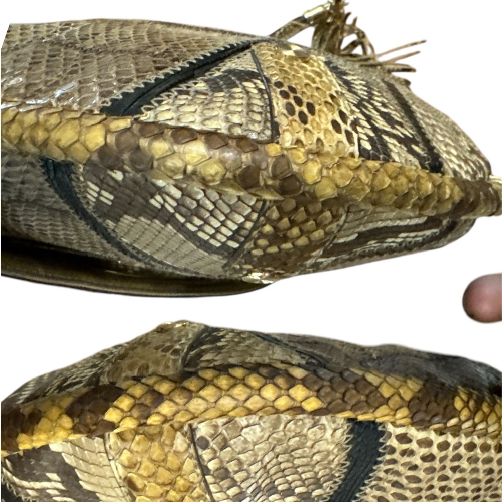 Gucci Britt Gg Patchwork Crocodile/Python/Authent… - image 8